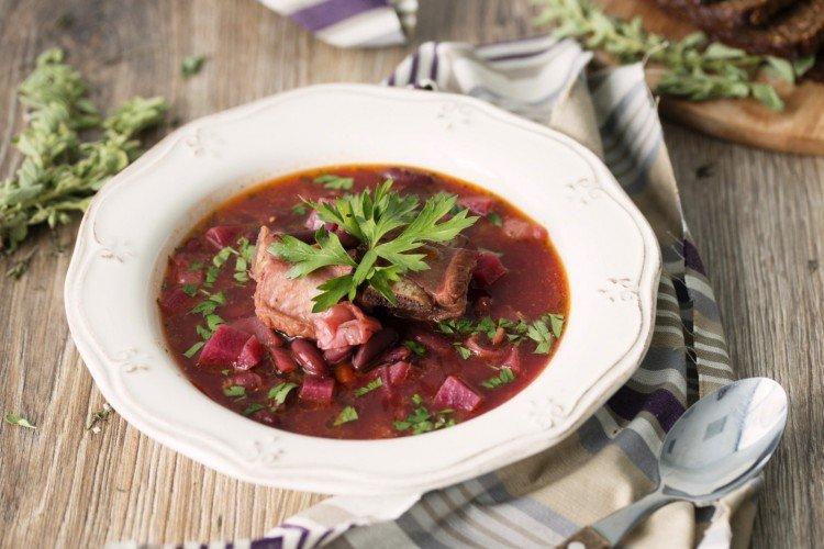 Холодный суп из свинины