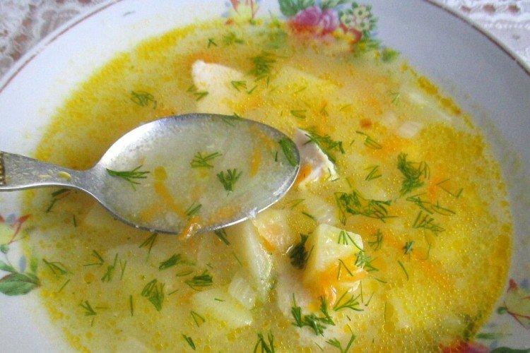 Суп из индейки с манкой