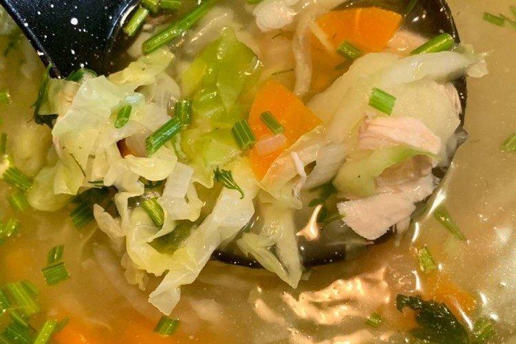 Суп из индейки с капустой