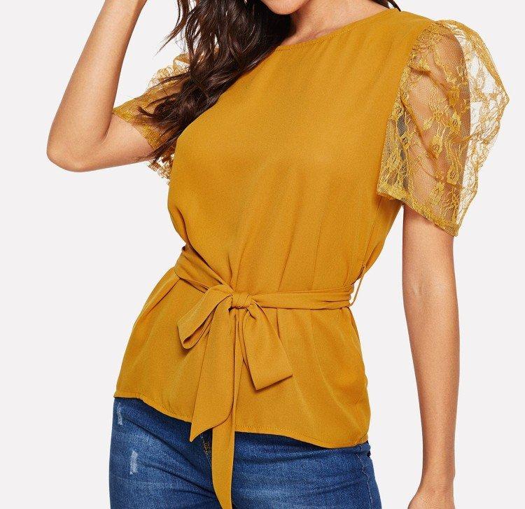 Футболки с объемными рукавами