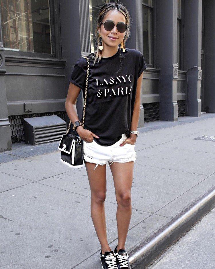 Модные женские футболки 2021 - фото