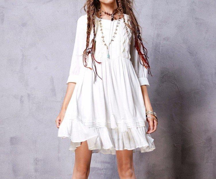 Модные платья в стиле бохо - фото и идеи