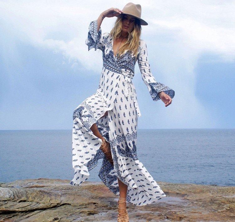 Модные платья в стиле бохо - фото и идеи