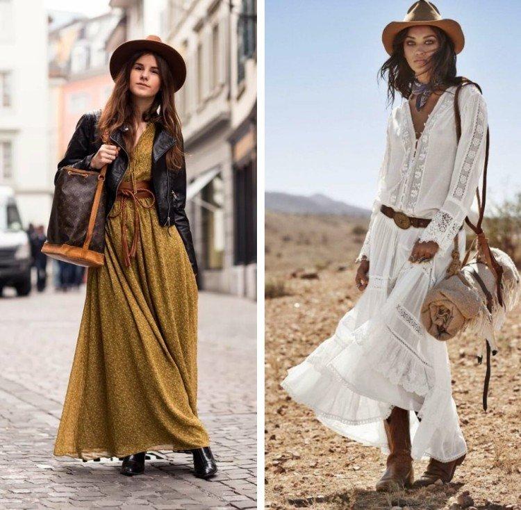Модные платья в стиле бохо - фото и идеи