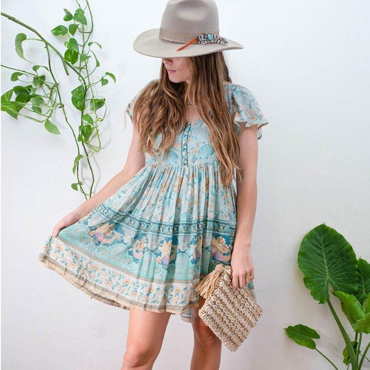 Модные платья в стиле бохо - фото и идеи