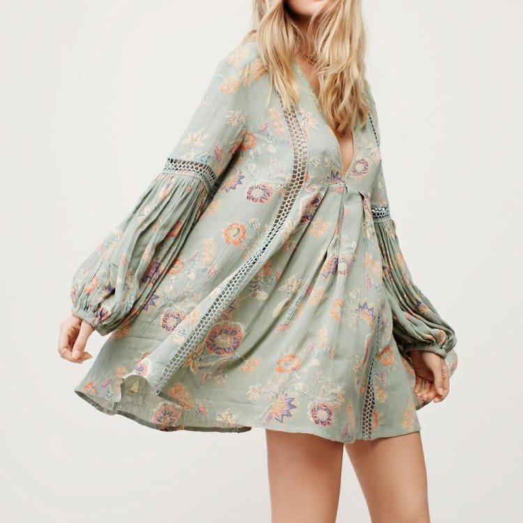 Модные платья в стиле бохо - фото и идеи