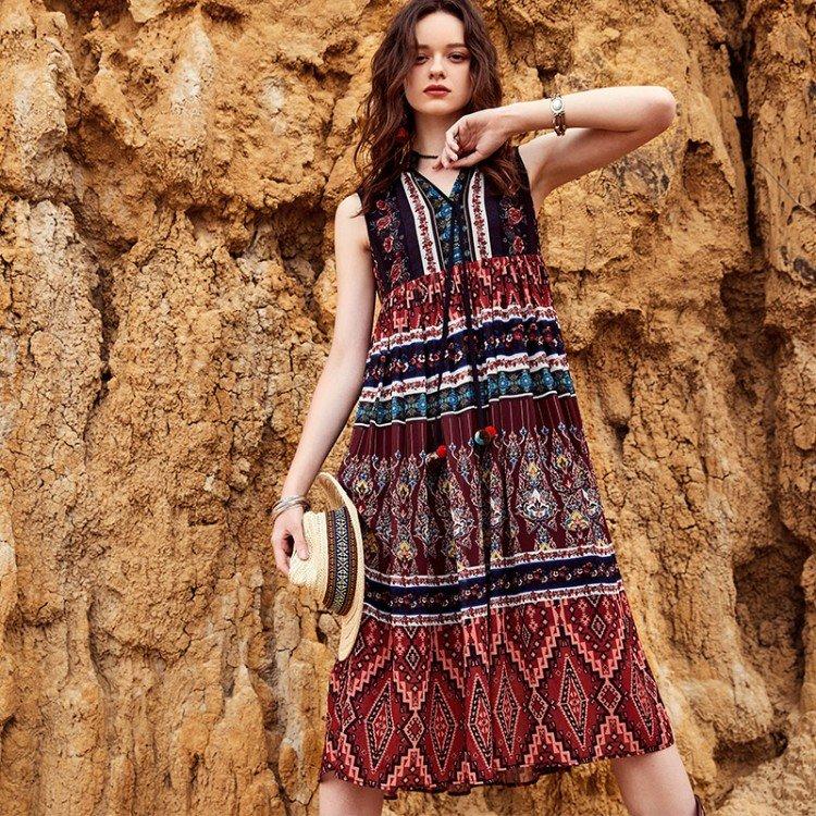 Модные платья в стиле бохо - фото и идеи