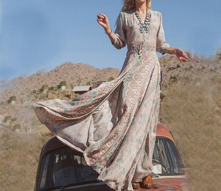 Шифоновые платья в стиле бохо