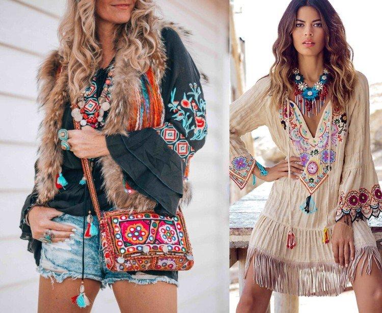 Стиль бохо в одежде - фото и образы