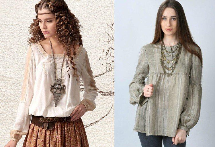 Блузки и кофты в стиле бохо