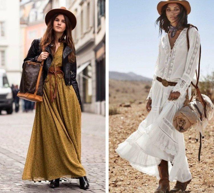 Юбки и платья в стиле бохо