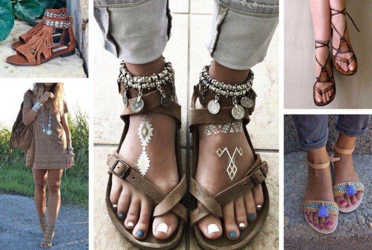 Обувь в стиле бохо