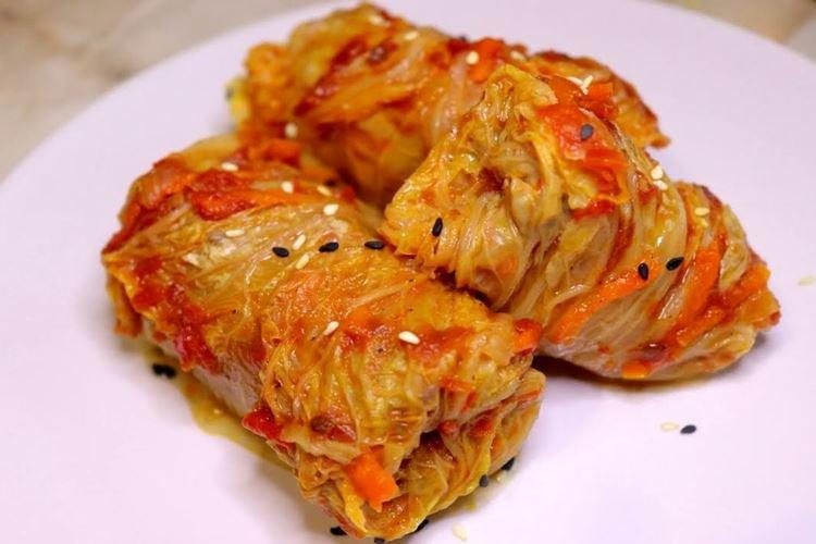 Голубцы из пекинской капусты с гречкой