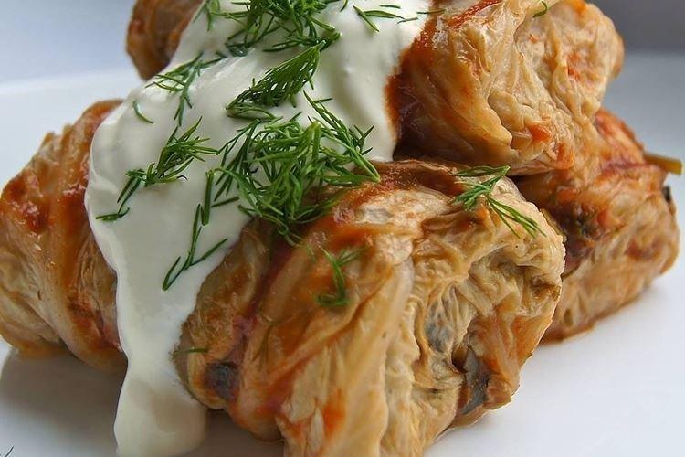 Голубцы из пекинской капусты с сыром