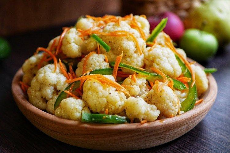 Цветная капуста по-корейски быстрого приготовления