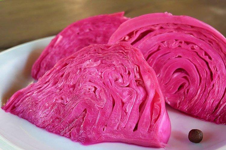 Капуста по-корейски со свеклой