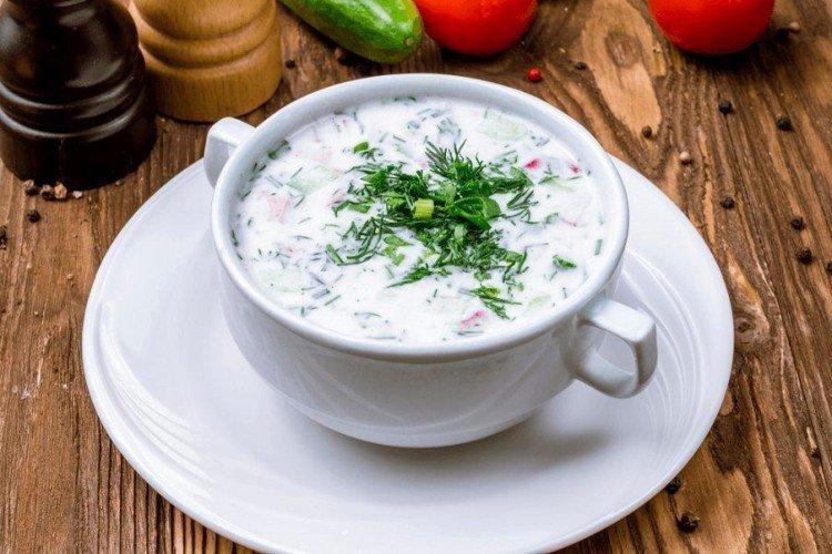 Окрошка с редькой