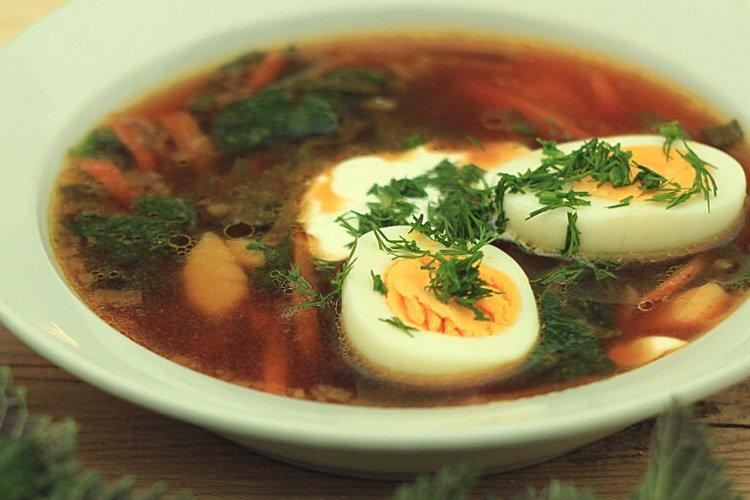 Зеленый борщ «Объедение»