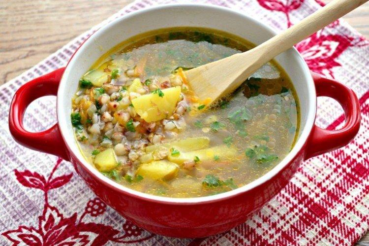 Картофельный суп с гречкой