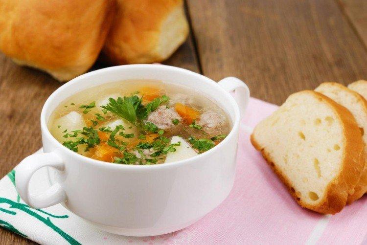 Картофельный суп с фрикадельками