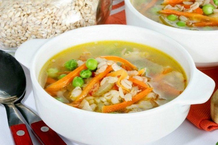 Овощной суп с перловкой