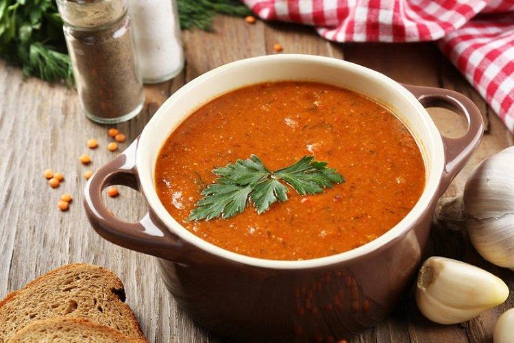 Суп-пюре из чечевицы