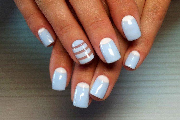 Лунный маникюр на лето 2021