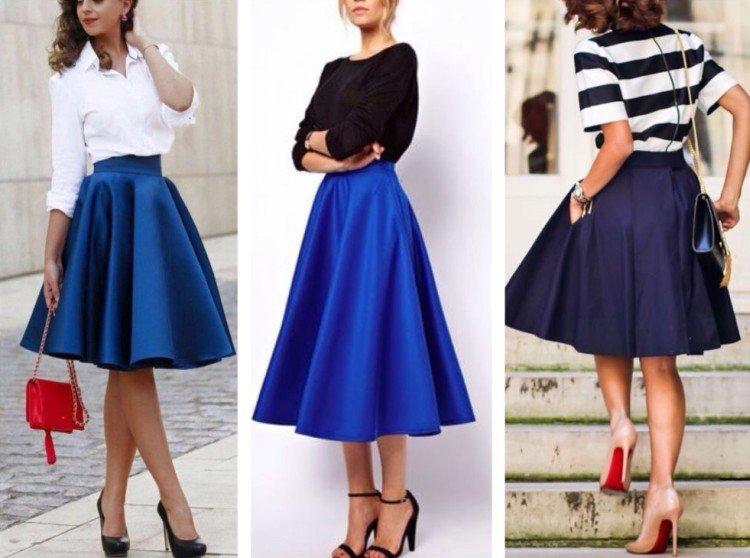 Юбка-солнце и полусолнце