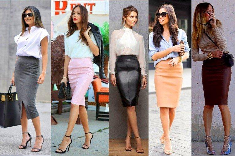 Зауженная юбка