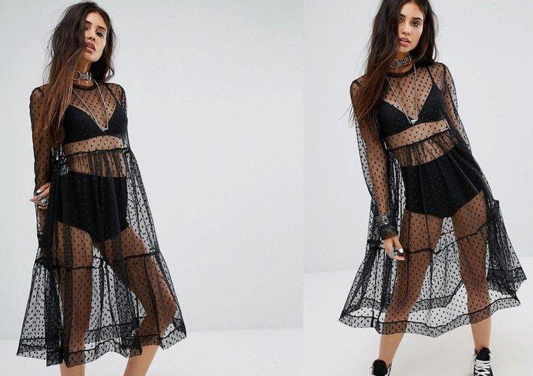 Платье-сетка