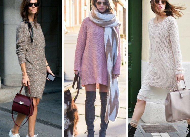 Платье-свитер