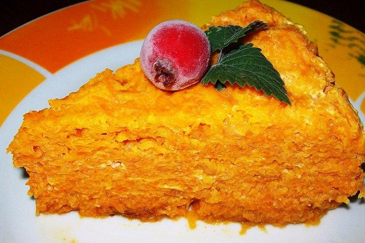 Творожно-морковная запеканка с манкой