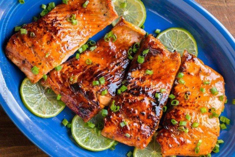 Форель в соевом маринаде