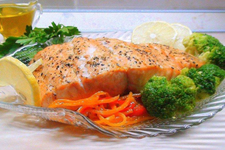 Форель в белом вине