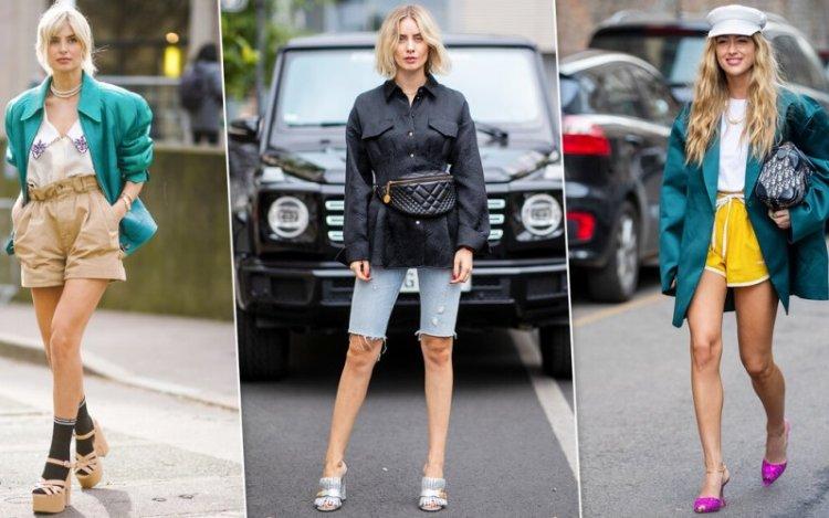 Модные женские шорты 2021 - фото