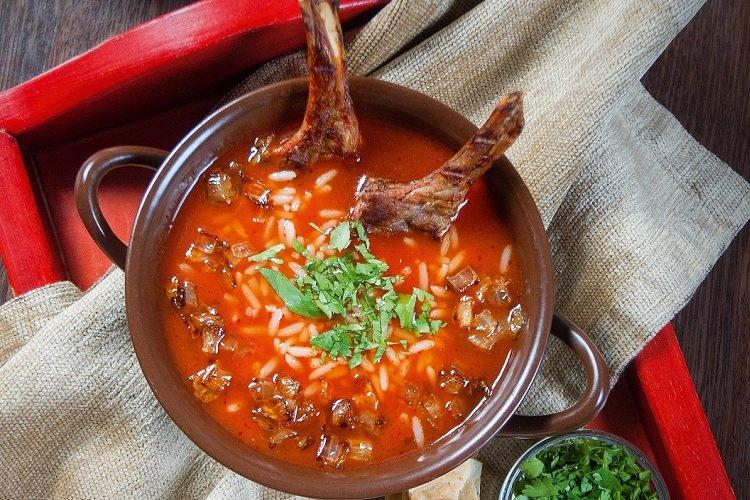 Рисовая шурпа из баранины