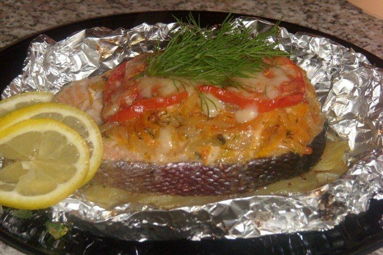 Рыба, запеченная кусочками в духовке