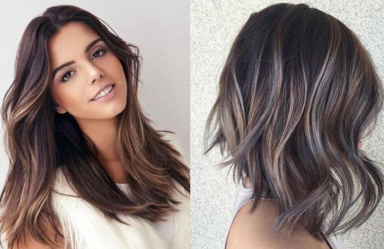 Мелирование на темные волосы - фото