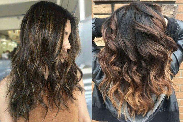 Мелирование на темные волосы - фото