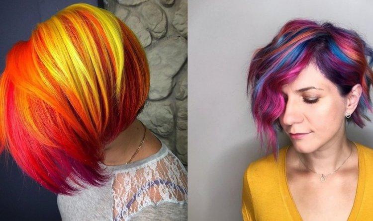 Цветное мелирование 2021