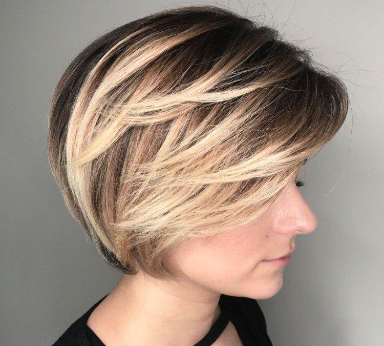 Мелирование на короткие волосы 2021 - фото