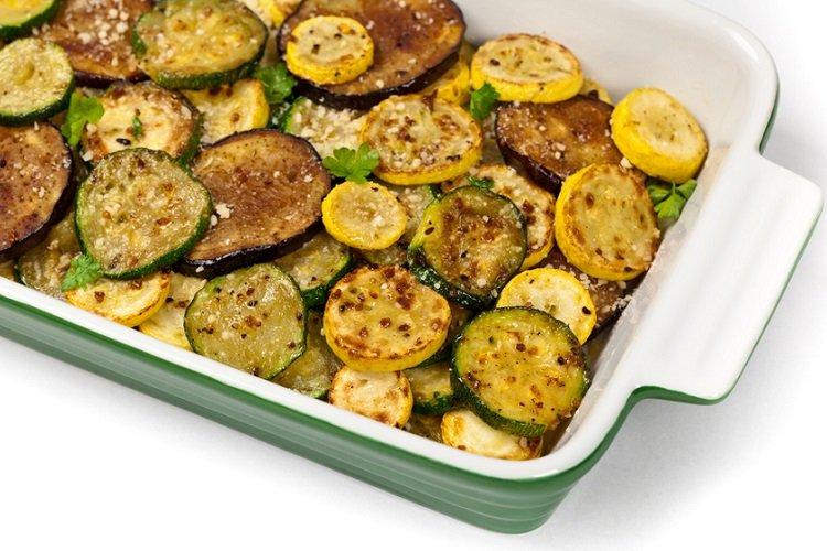 Баклажаны с кабачками в духовке