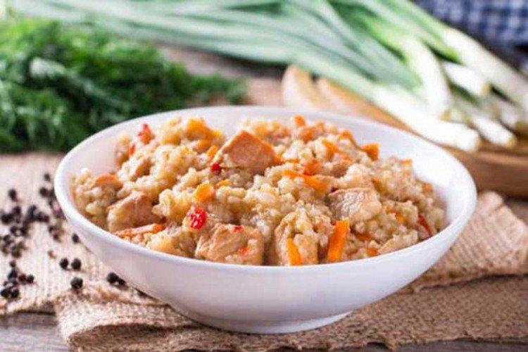 Ячневая каша с мясом