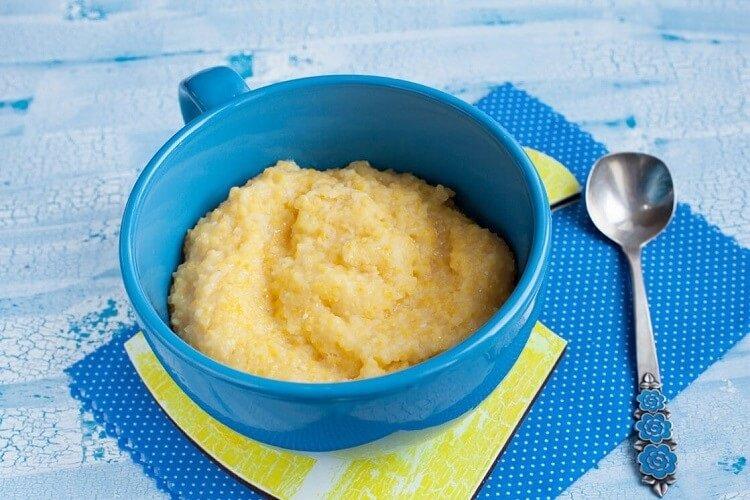 Кукурузная каша с манкой