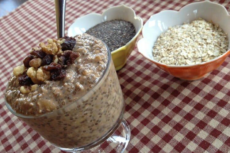 Овсяная каша с семенами чиа