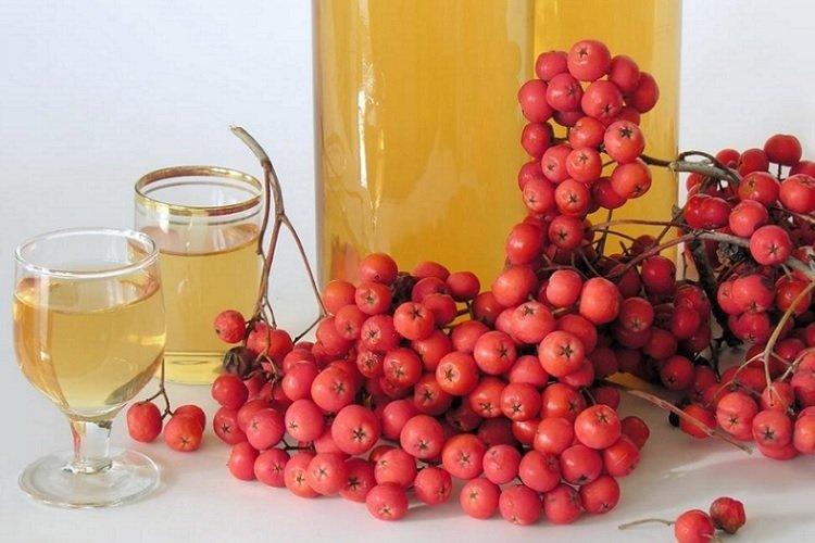 Компот с сухофруктами и рябиной