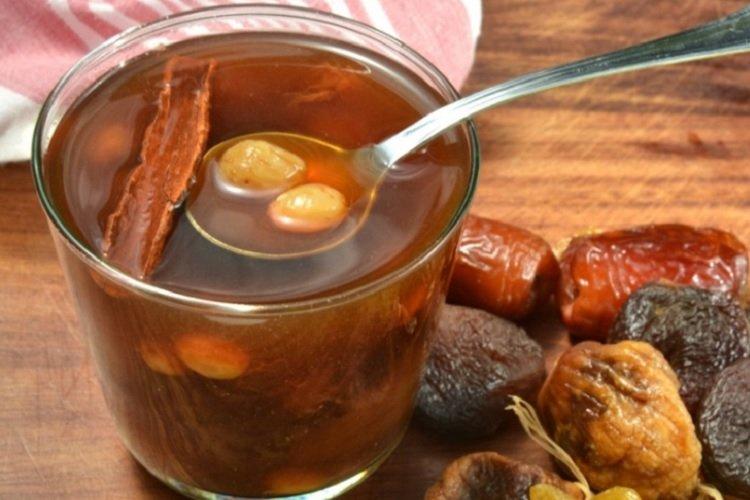 Компот из сухофруктов с лимонной кислотой