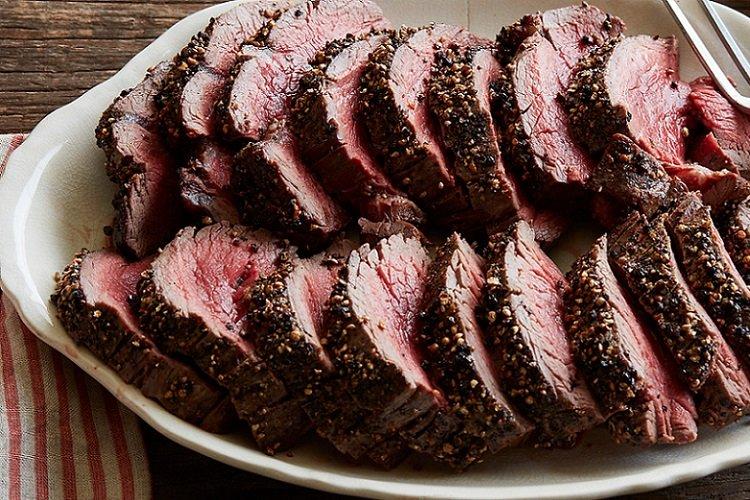 Говяжий ростбиф с луком-шалотом