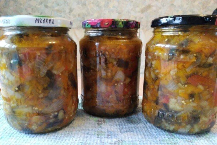 Салат из баклажанов без уксуса