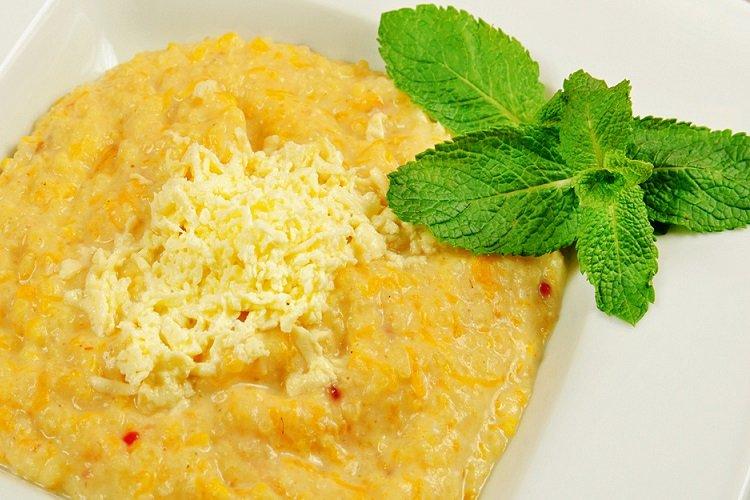 Гороховая каша с сыром